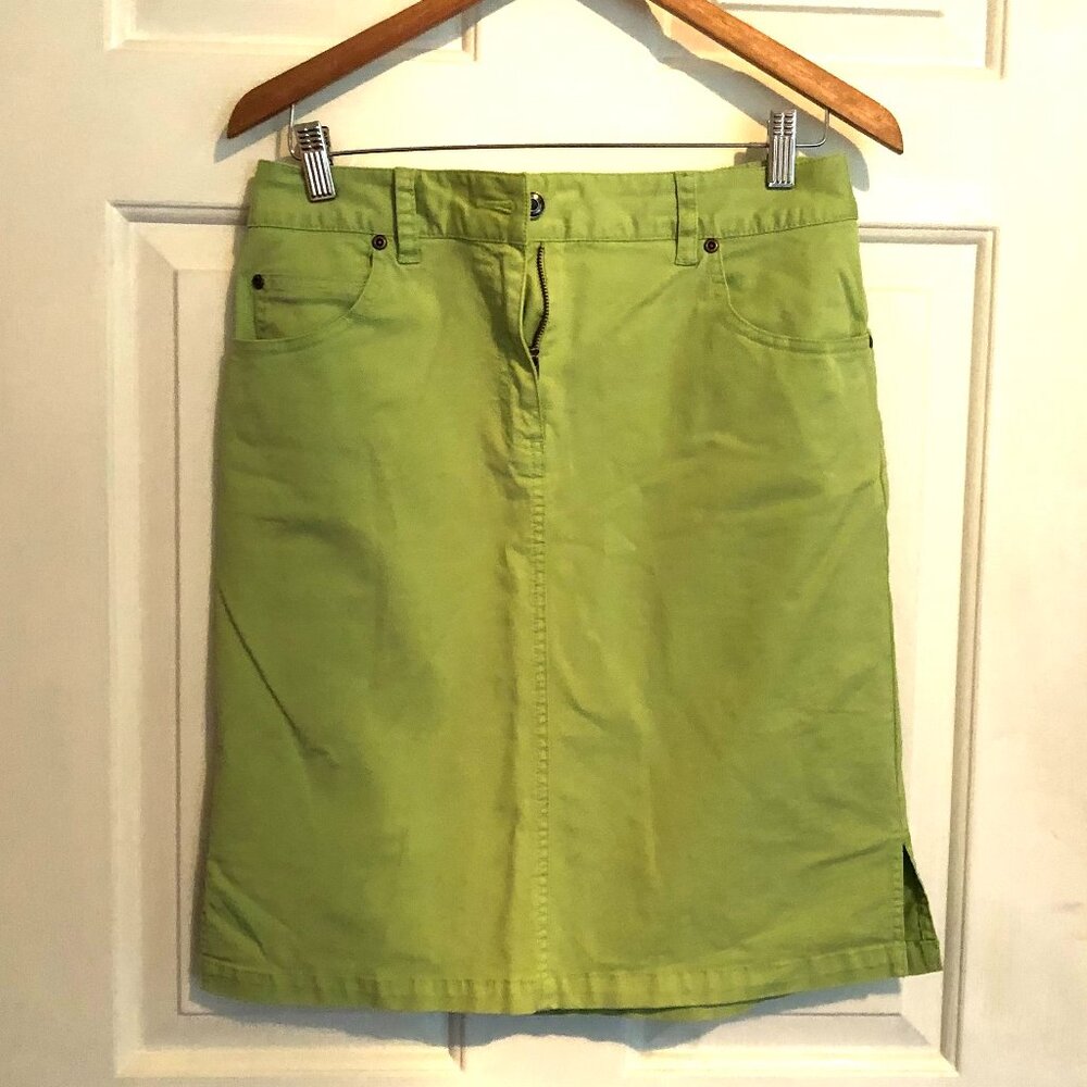 Talbots stretch denim skirt